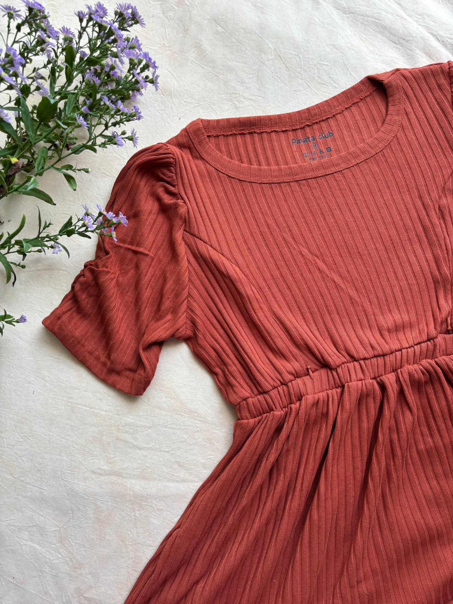 Brown Cross-Zip Feeding Gown