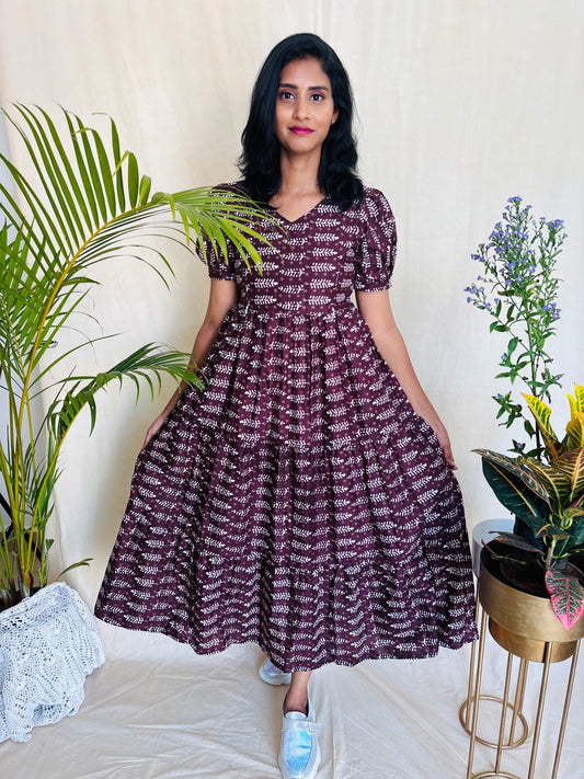 Truffle Tone Tier Dress