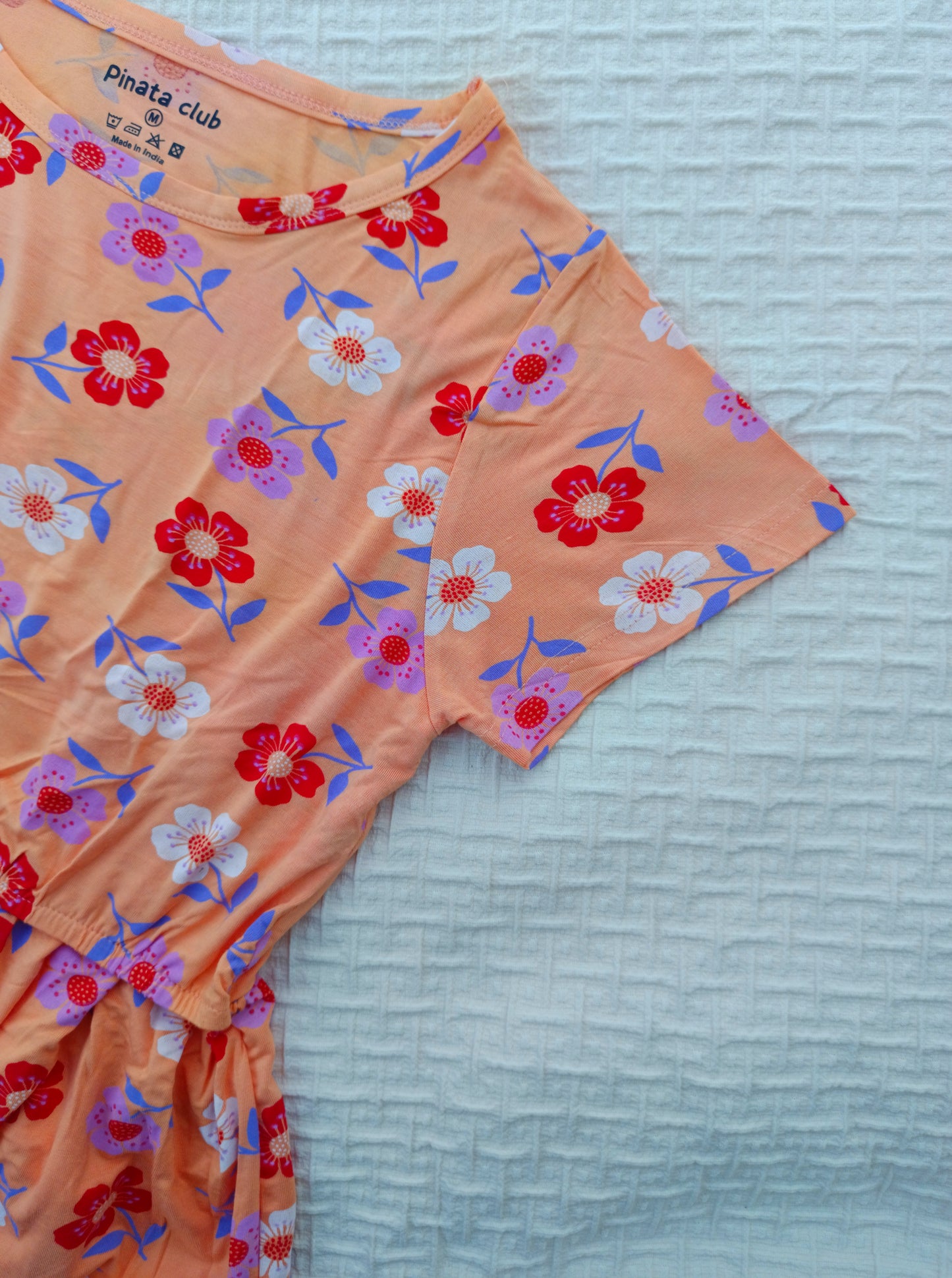 Sunshine Chic: Light Orange Flower Feeding Gown