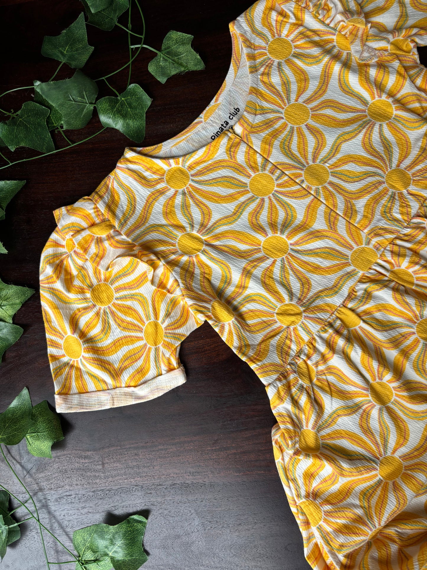 Sunshine in Every Stitch: Yellow Flower Feeding Gown
