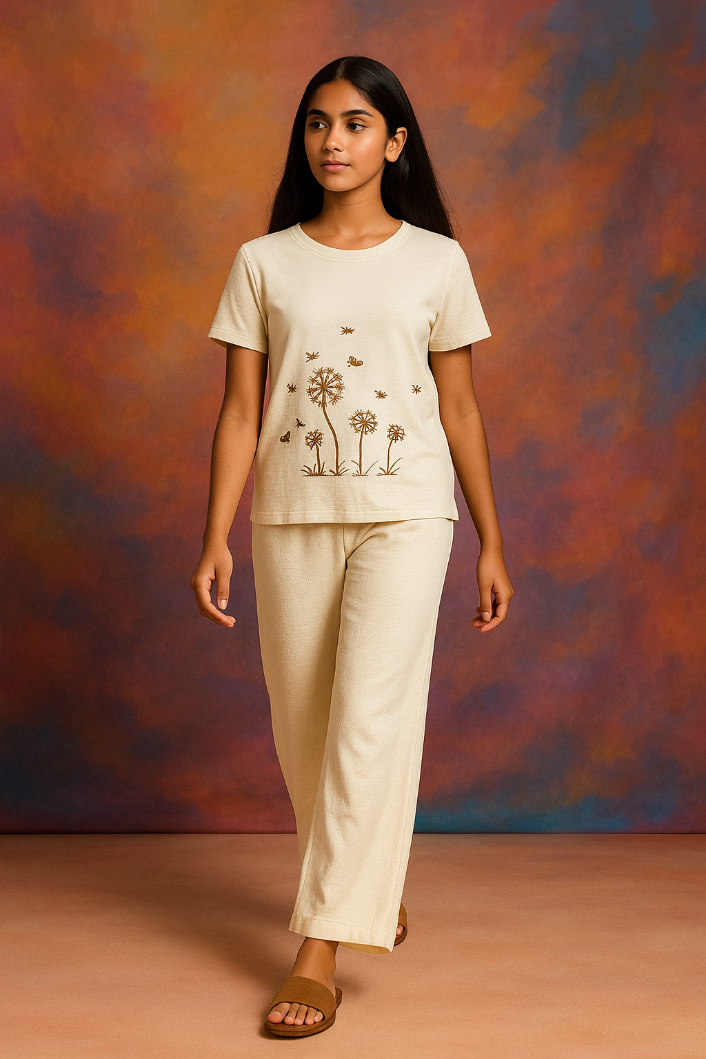 Fresh Fusion: Co-ord Knitted Set in Half White