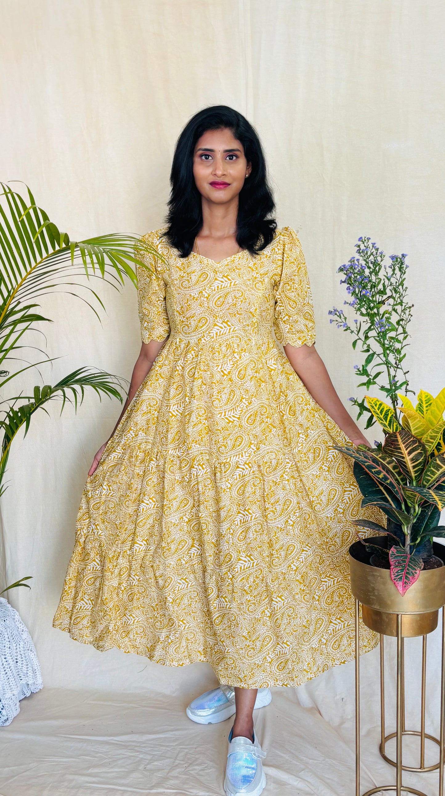 Mustard Meadow Dress