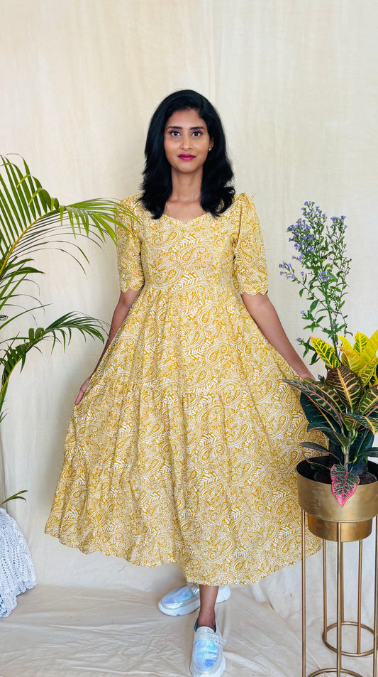 Mustard Meadow Dress