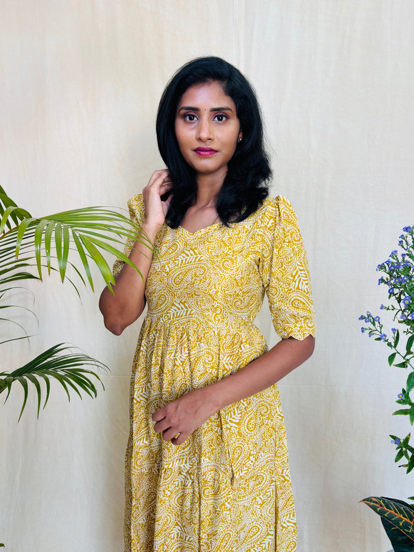 Mustard Meadow Dress