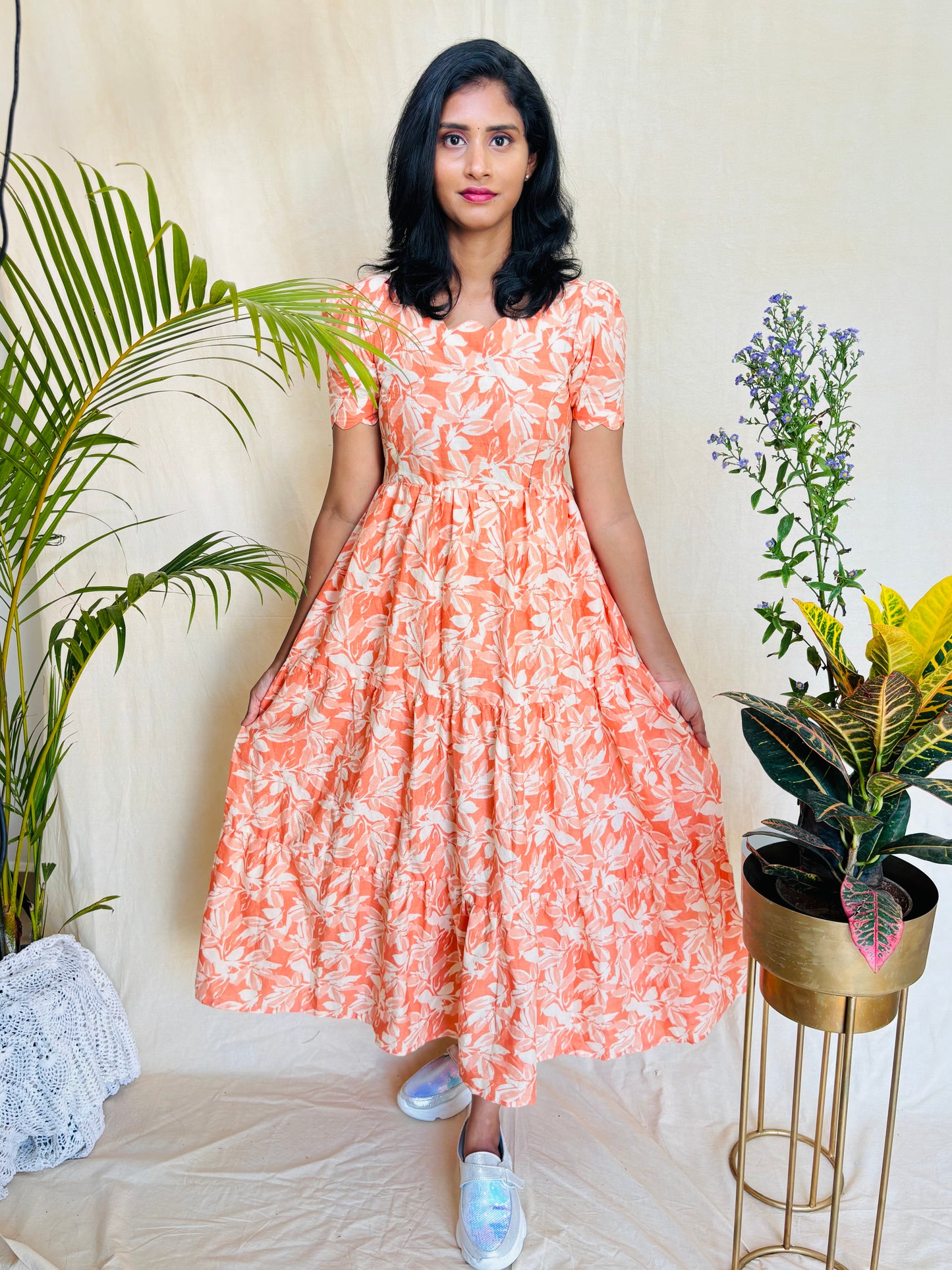 Peach Bloom Gown