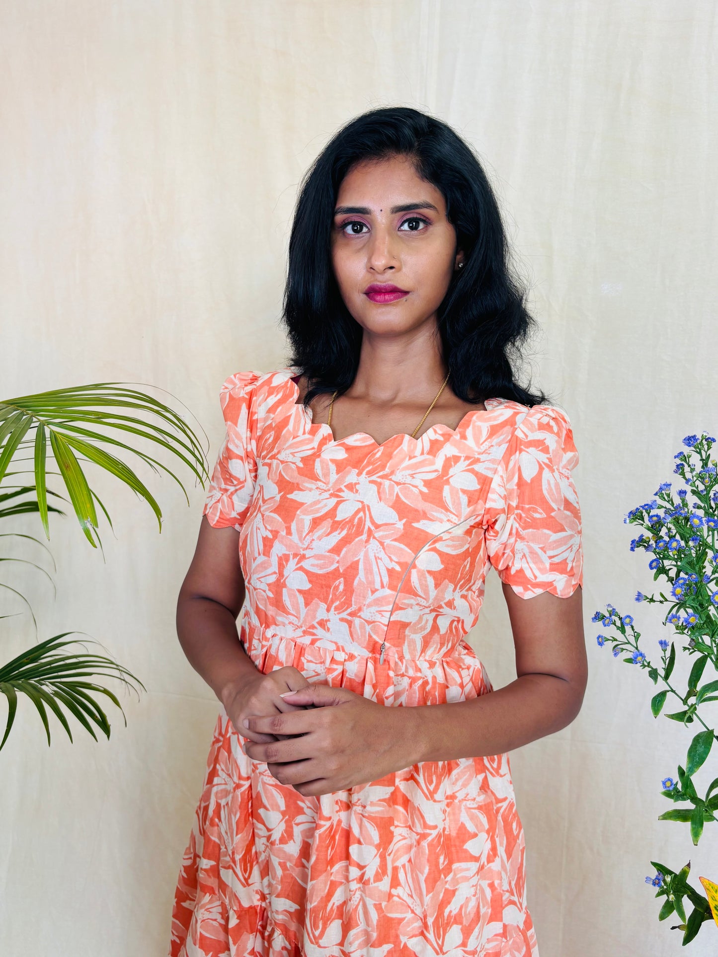 Peach Bloom Gown