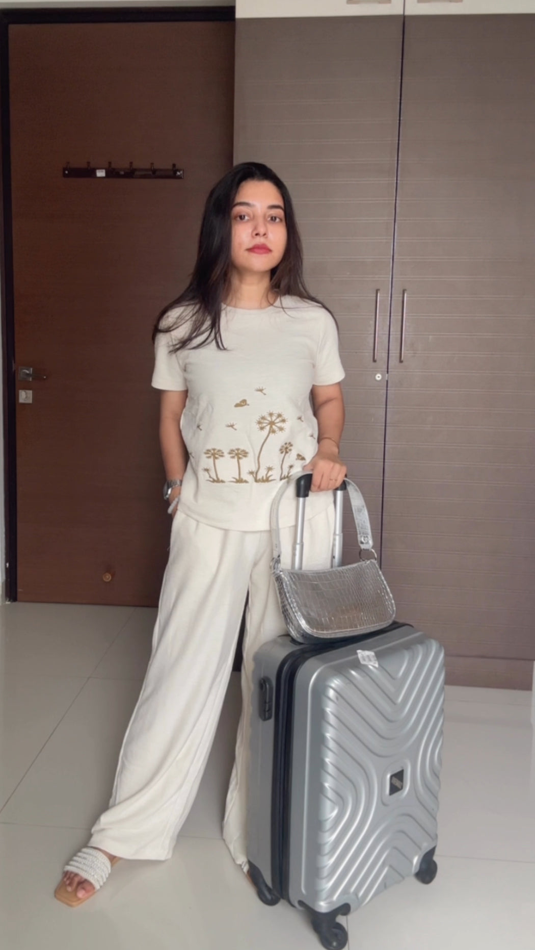 Fresh Fusion: Co-ord Knitted Set in Half White