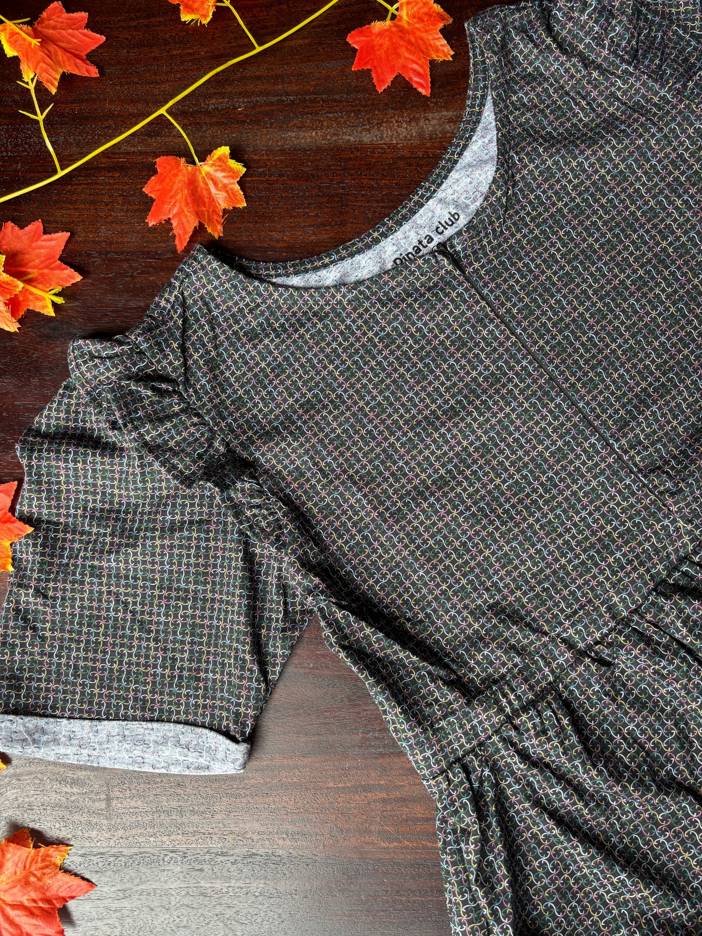 Edgy Meets Practical: Black Chain Mail Feeding Gown